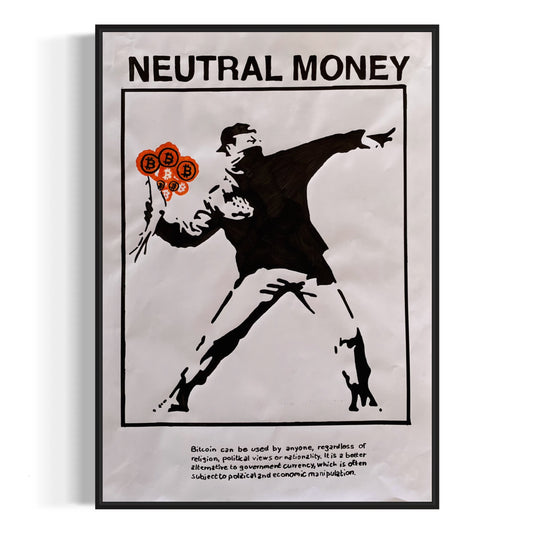 Acrylic Paint Poster A2 "Neutral Money"