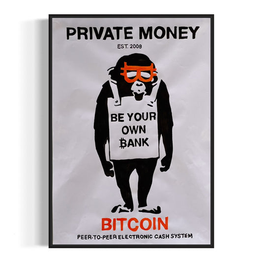 Acrylic Paint Poster A2 "Private Money"