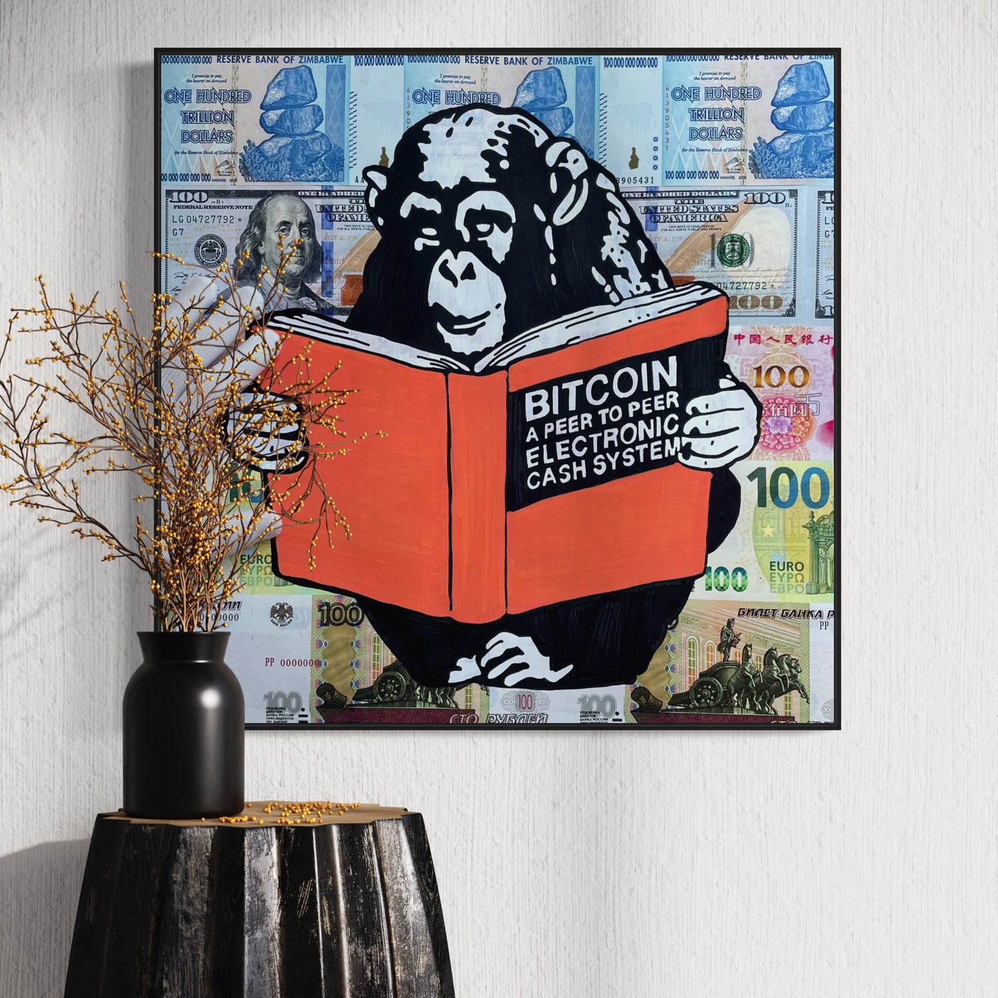 Acrylic Paint "Reading Monkey"